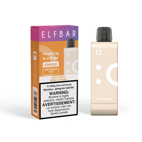 Elf Bar EW9000 Pods - Juicy Peach, 9000 Puffs