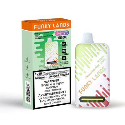 Funky Lands Vi15000 Disposable Vape - Kiwi Passionfruit Guava, 18ML