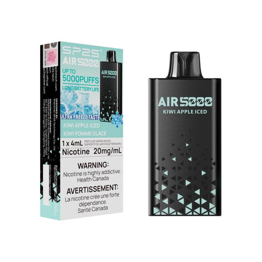 SP2S AIR 5000 - Kiwi Green Apple Iced Disposable Vape