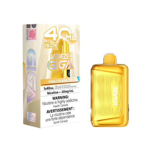 Kraze Giga 150K -  Pina Colada Ice Disposable Vape