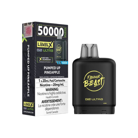 Level X Boost G2 Flavour Beast Ultra Pod 50K Puffs Pumped Up Pineapple