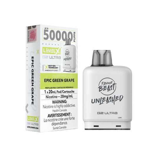 Level X Boost G2 Ultra 50K Disposable Pod Epic Green Grape