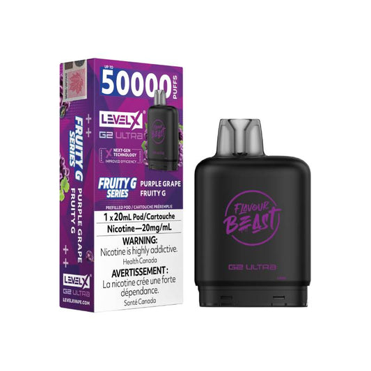 Flavour Beast Level X G2 Ultra Pod 50K - Purple Grape Fruity G