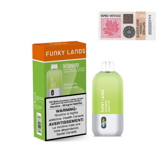 Funky Lands 10000 Lemon Lime Disposable Vape