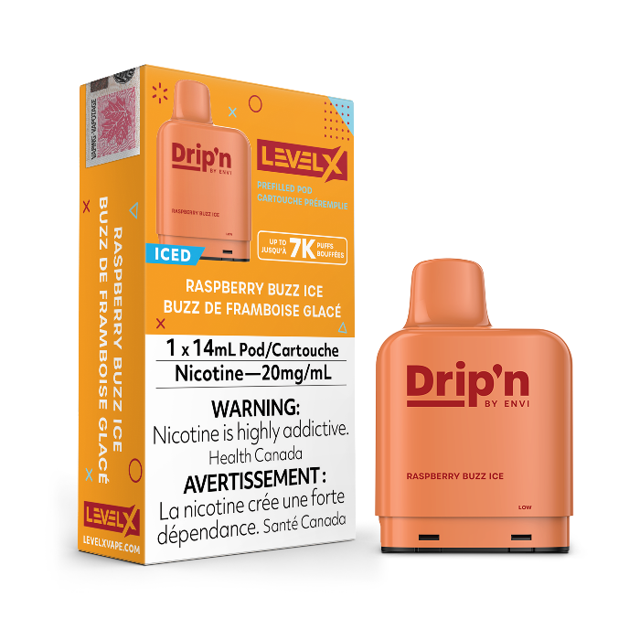 Envi Drip'n Raspberry Buzz Ice Level X Pod