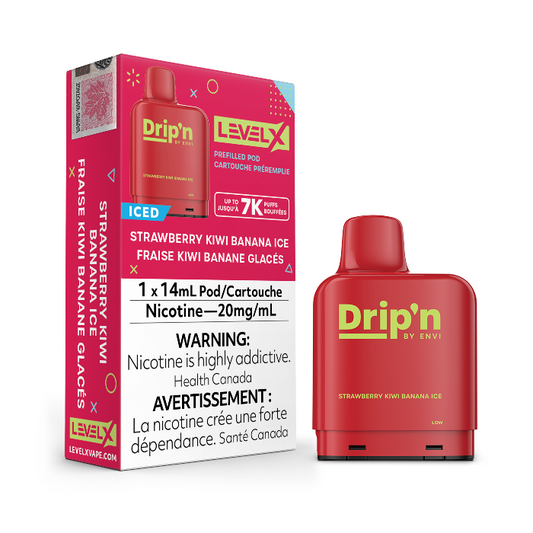 Envi Drip'n Strawberry Kiwi Banana Ice Level X Pod