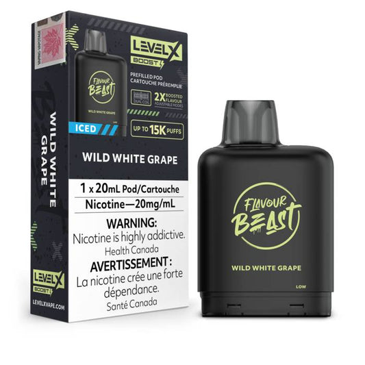 Level X Boost Series Pod - Wild White Grape, 15000 Puffs