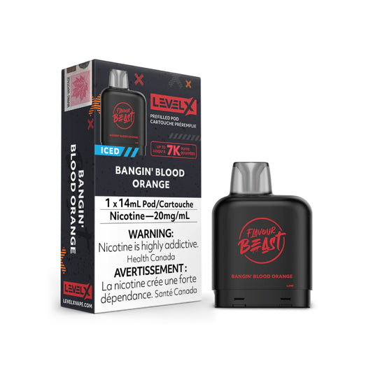 Level X Blazin' Bangin' Blood Orange Iced Flavour Beast Pods