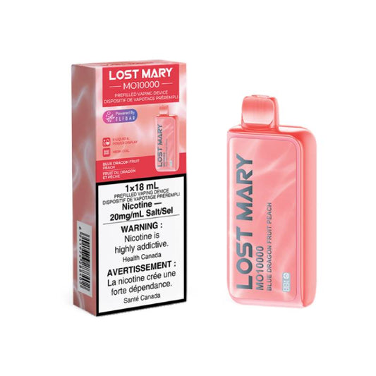 Lost Mary MO10000 Disposable Vape - Blue Dragon Fruit Peach, 10000 Puffs