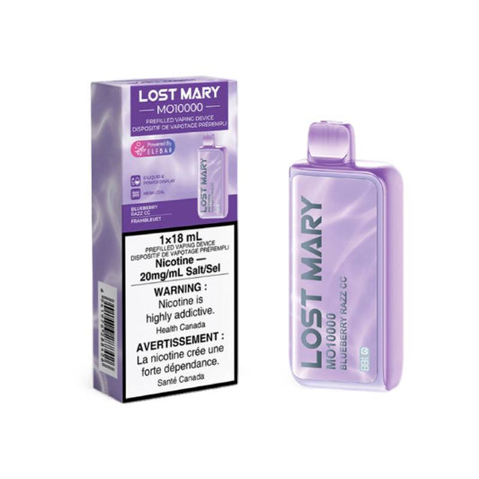 Lost Mary MO10000 Disposable Vape - Blueberry Razz CC, 10000 Puffs