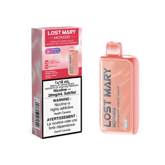 Lost Mary MO10000 Disposable Vape - Strawberry Cherry Lemon, 10000 Puffs