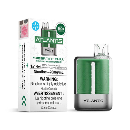 NVZN Atlantis Disposable Vape - Spearmint Chill, 8000 Puffs