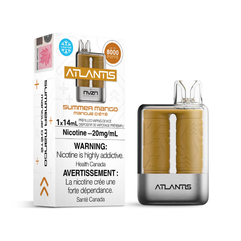 NVZN Atlantis Disposable Vape - Summer Mango, 8000 Puffs