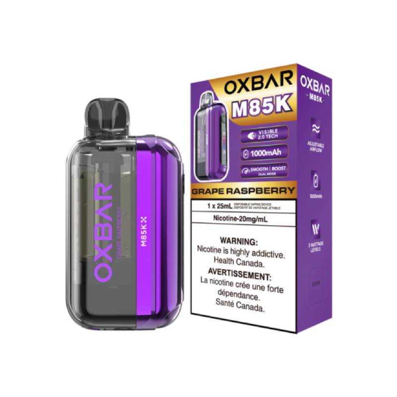 Oxbar M85K Disposable Vape Grape Raspberry 85K Puffs