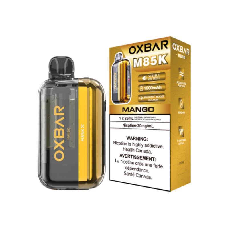 Oxbar M85K - Mango Disposable Vape  Vapeluv Vapeshop