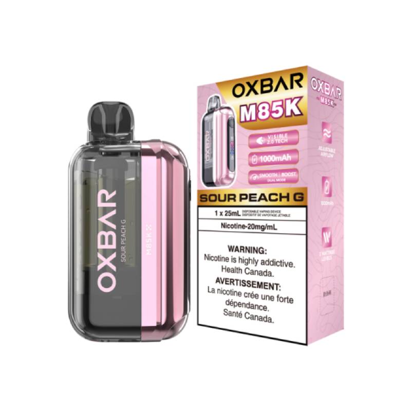 Oxbar M85K Disposable Vape Sour Peach G 85K Puffs