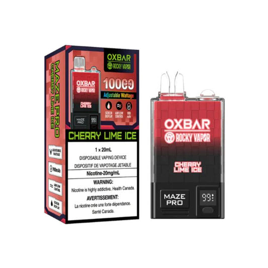 Oxbar Maze Pro Disposable Vape - Cherry Lime Ice, 10000 Puffs