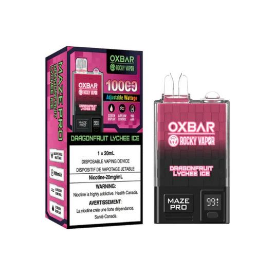 Oxbar Maze Pro Disposable Vape - Dragon Fruit Lychee Ice, 10000 Puffs