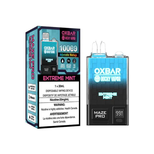 Oxbar Maze Pro Disposable Vape - Extreme Mint, 10000 Puffs