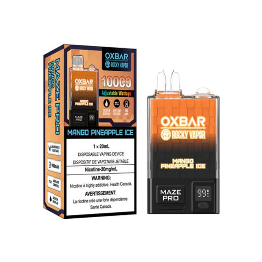 Oxbar Maze Pro Disposable Vape - Mango Pineapple Ice, 10000 Puffs