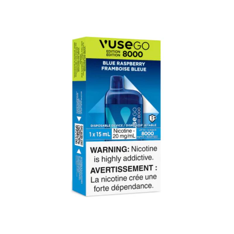 Vuse Go Edition 8K Disposable Vape - Blue Raspberry, 8000 Puffs, 15ML