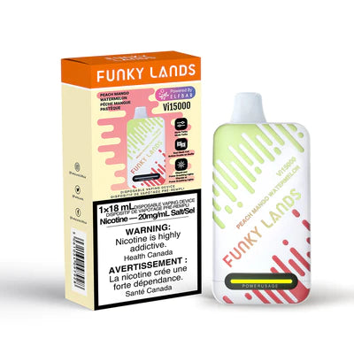 Funky Lands Vi15000 Disposable Vape - Peach Mango Watermelon, 18ML