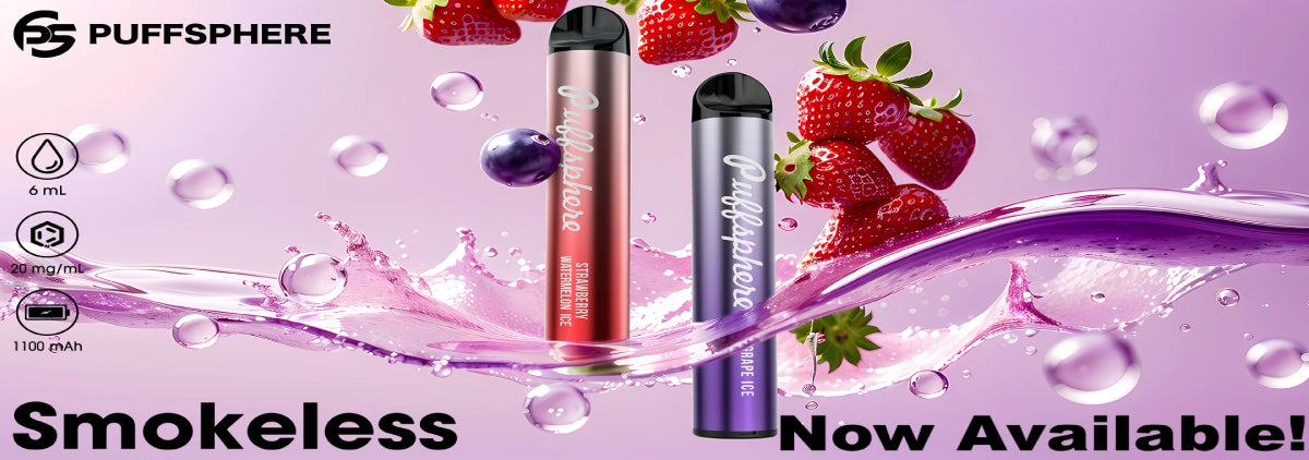 Puffsphere Smokeless Disposable Vape Vapeluv Website Banner