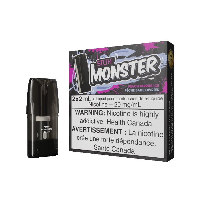 STLTH Monster Peach Berries Ice Pods