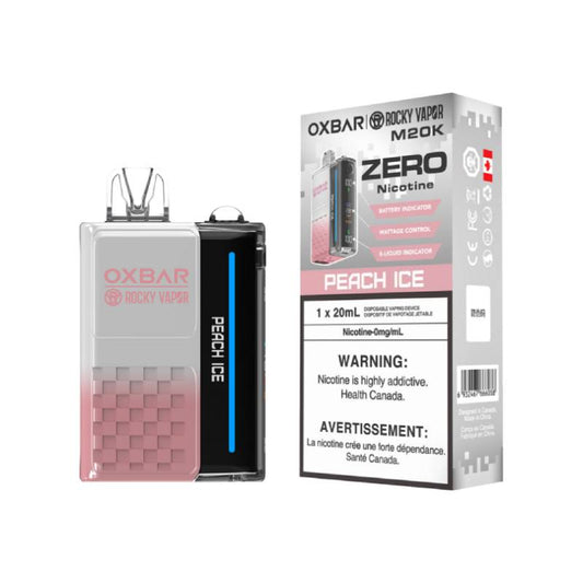 Oxbar M20K Peach Ice Nicotine Free Disposable Vape