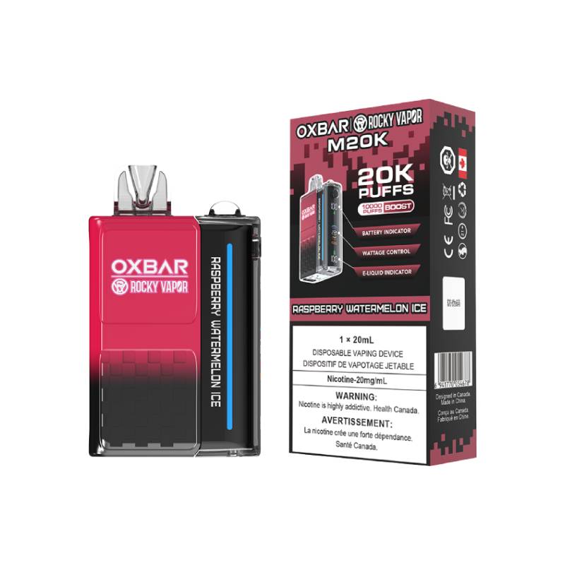 Oxbar M20K Disposable Vape - Raspberry Watermelon Ice, 20000 Puffs