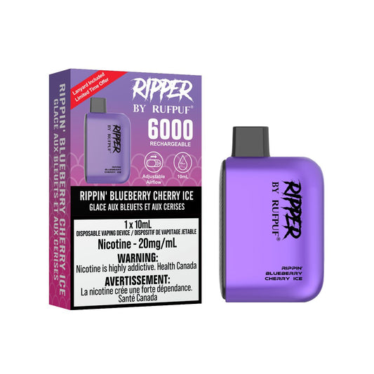 GCORE RufPuf Ripper 6000 Rippin' Blueberry Cherry Ice