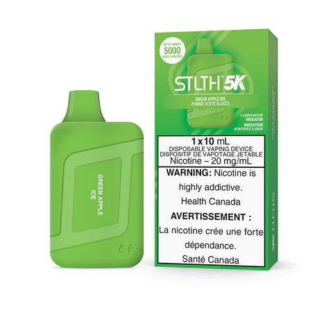 STLTH 5K Green Apple Ice Disposable Vape 20mg