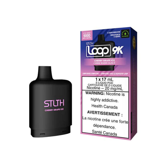 STLTH Loop 9K Pods - Cherry Grape Ice