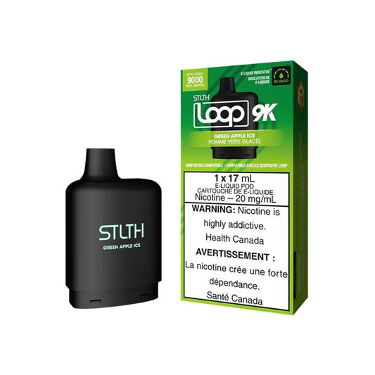 STLTH Loop 9K Pods - Green Apple Ice