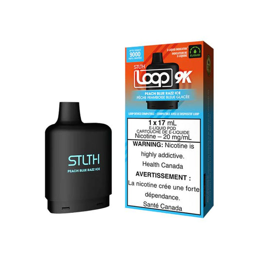 STLTH Loop 9K Pods - Peach Blue Razz