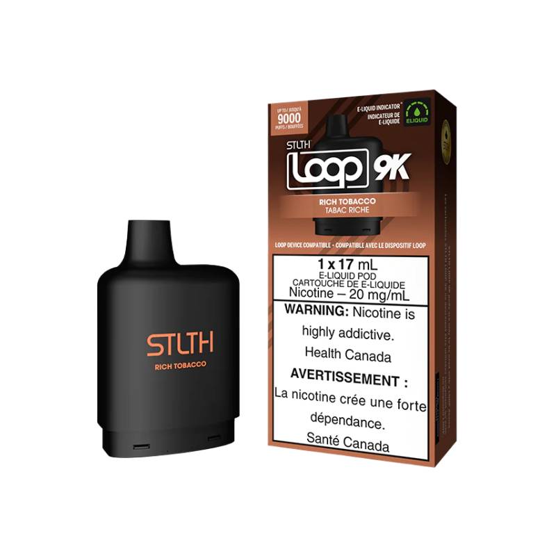 STLTH Loop 9K Pods - Rich Tobacco