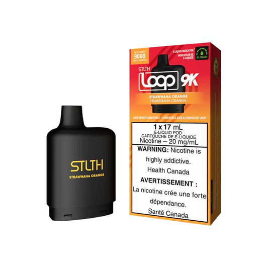 STLTH Loop 9K Pods - Strawnana Orange