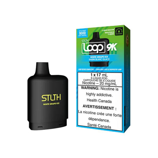 STLTH Loop 9K Pods - White Grape Ice