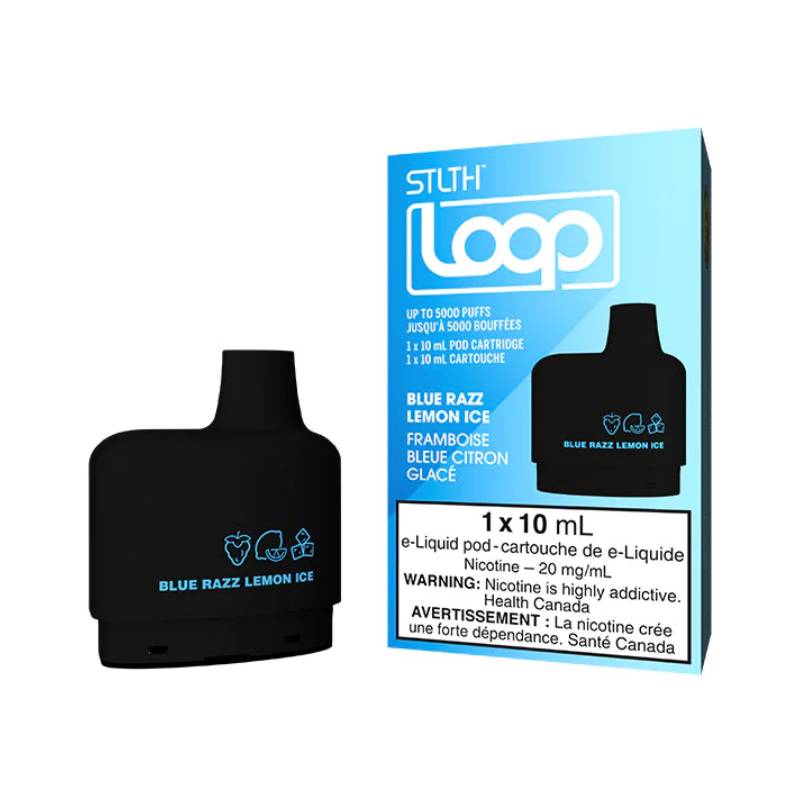 STLTH Loop Pods - Blue Razz Lemon Ice, 5000 Puffs