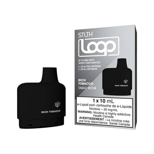 STLTH Loop Pods - Rich Tobacco, 5000 Puffs