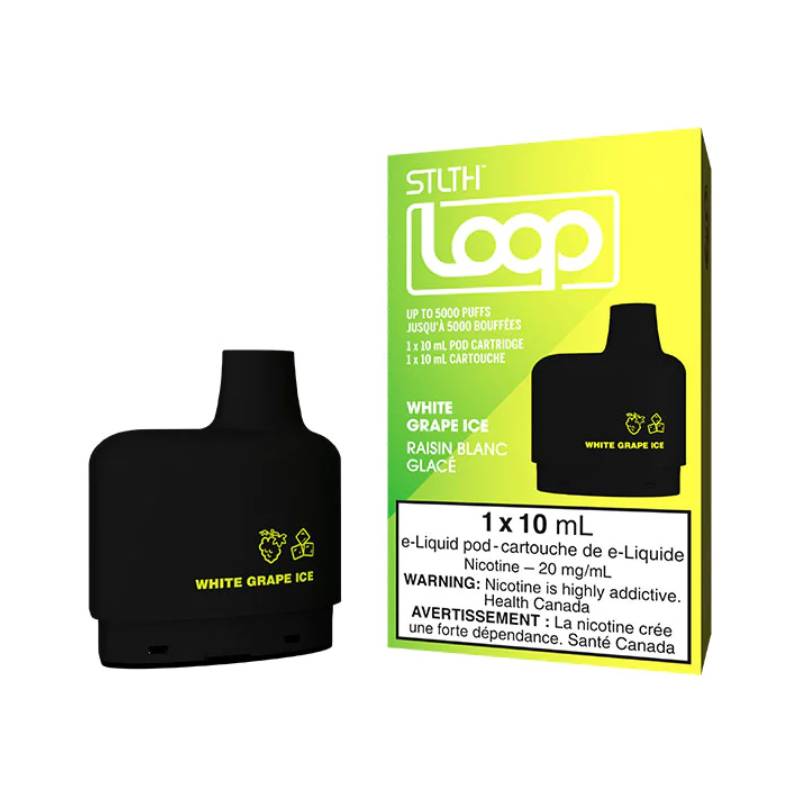 STLTH Loop Pods - White Grape Ice, 5000 Puffs