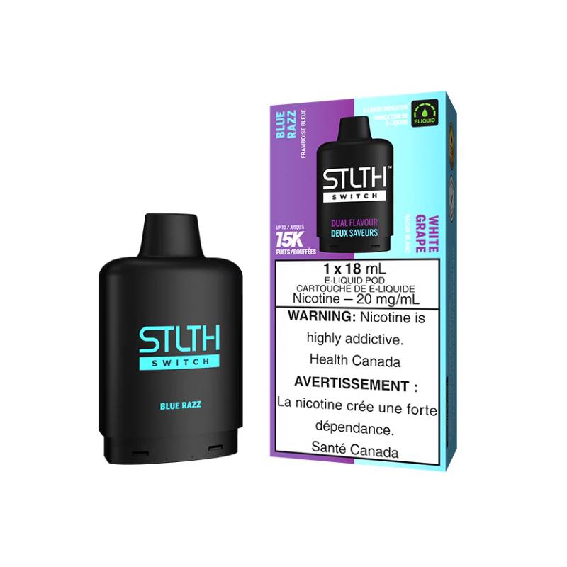 STLTH Switch Pod - Blue Razz & White Grape, 18ML
