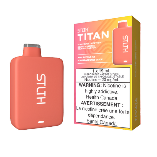 STLTH Titan Disposable Vape - Apple Citrus Ice, 10000 Puffs