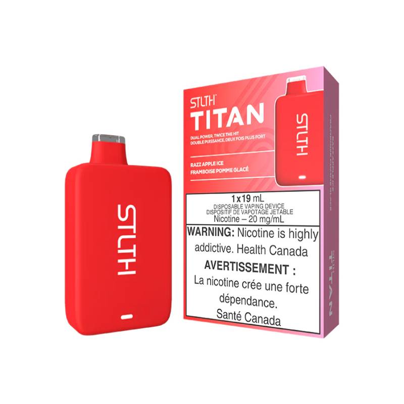 STLTH Titan Disposable Vape - Razz Apple Ice, 10000 Puffs