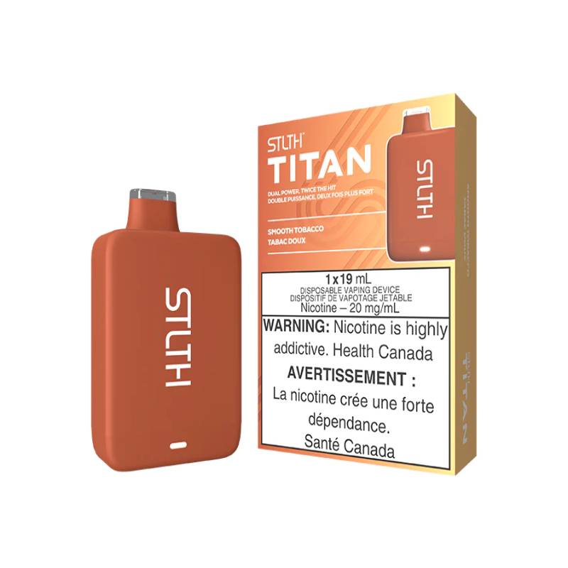 STLTH Titan Disposable Vape - Smooth Tobacco, 10000 Puffs