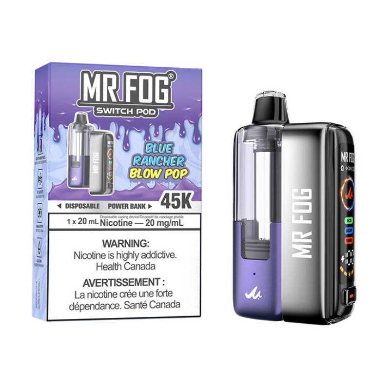Mr Fog Switch 45K Pod Starter Kit - Blue Rancher Blow Pop