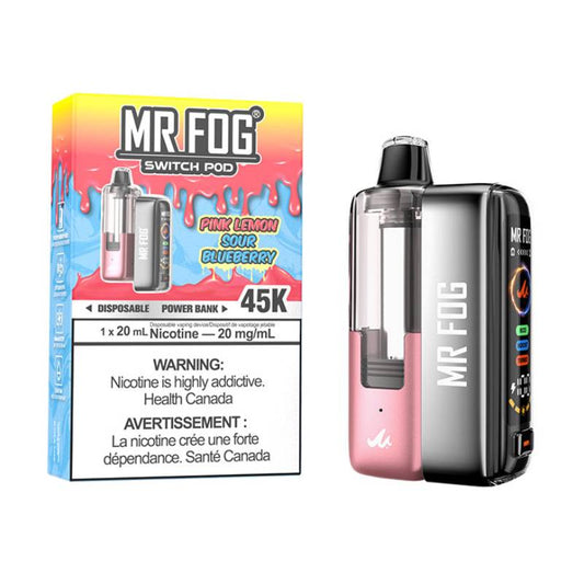 Mr Fog Switch 45K Pod Starter Kit - Pink Lemon Sour Blueberry