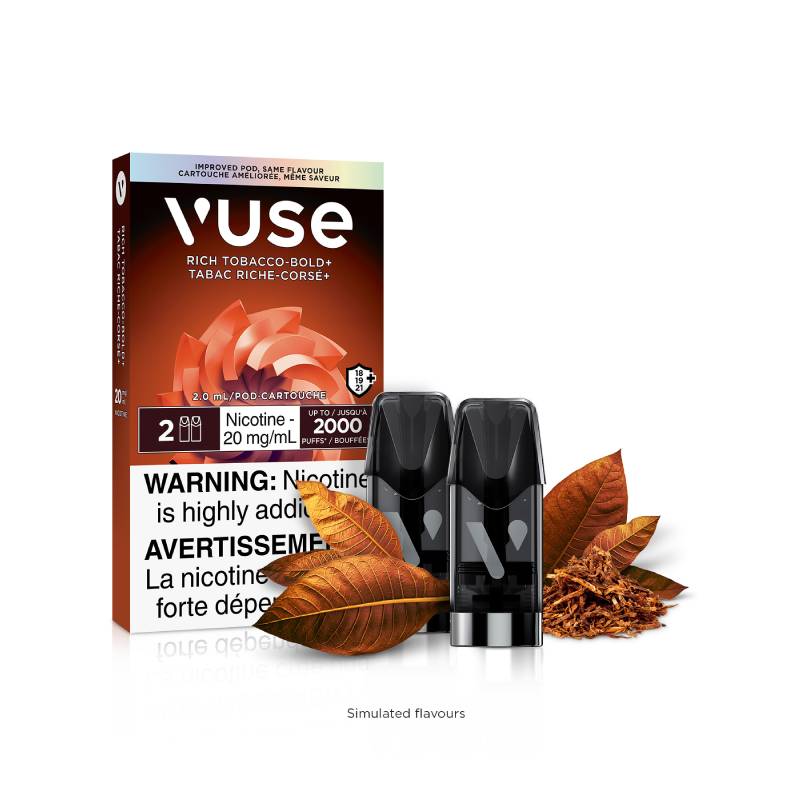 Vuse Pods - Rich Tobacco, 2mL (2 Pods/PK) Vapeluv Vapeshop Vuse Pods - Rich Tobacco, 2mL (2 Pods/PK) Vapeluv Vapeshop