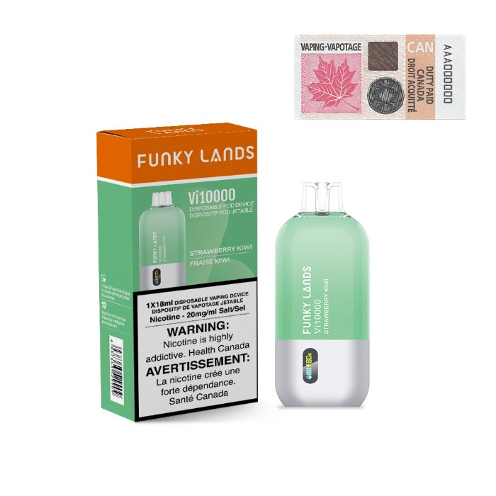 Funky Lands 10000 Strawberry Kiwi Disposable Vape