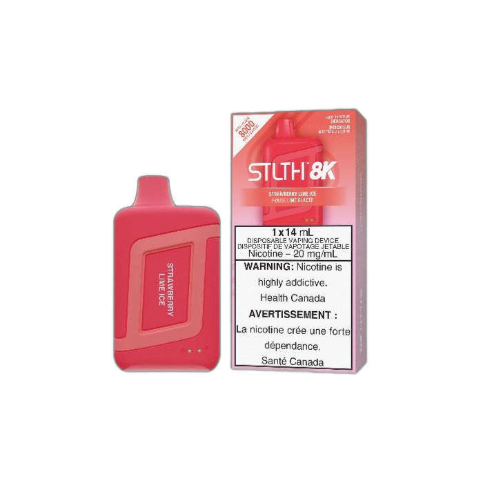 STLTH 8K Strawberry Lime Ice Disposable Vape